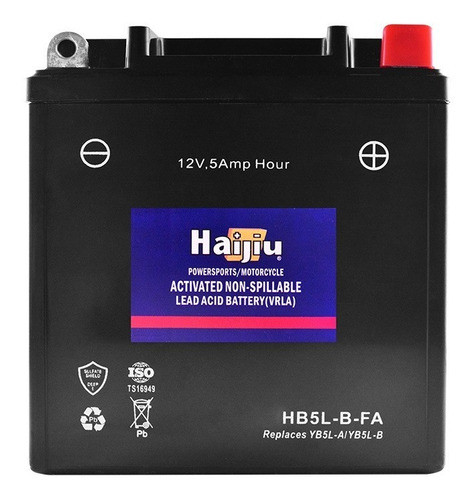 Bateria Haijiu Hb5l-b-fa 12n5-3b Yb5l-b Gel Fz 16 Rouser 135 0