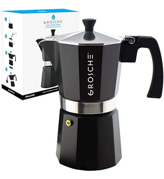Grosche Milano Estufa Cafetera Espresso Olla Moka 12 Tazas D 0 Grosche Milano Estufa Cafetera Espresso Olla Moka 12 Tazas D 0