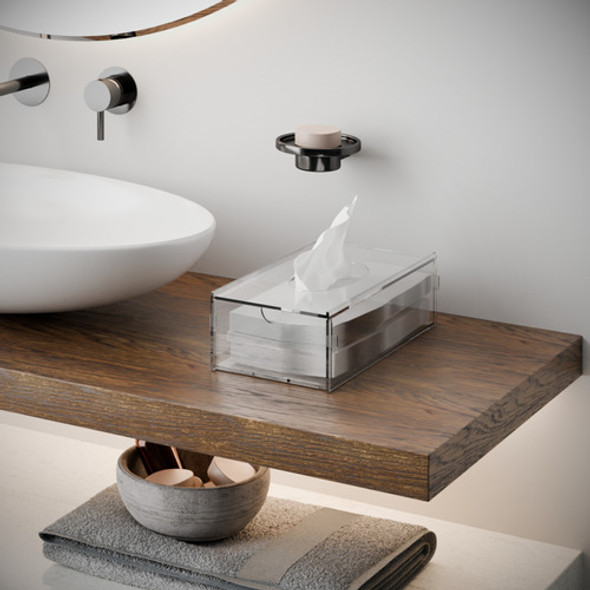 Kit 2 Caixas Porta Lenços De Papel Ou Umedecidos Em Acrílico 1