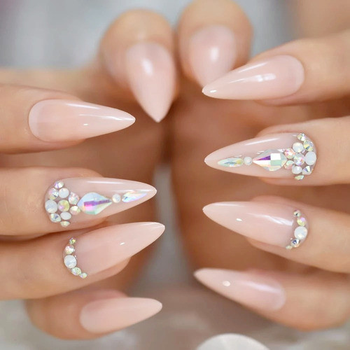 Tips Stiletto Naturales X 100 Unid Jessamy U31 1
