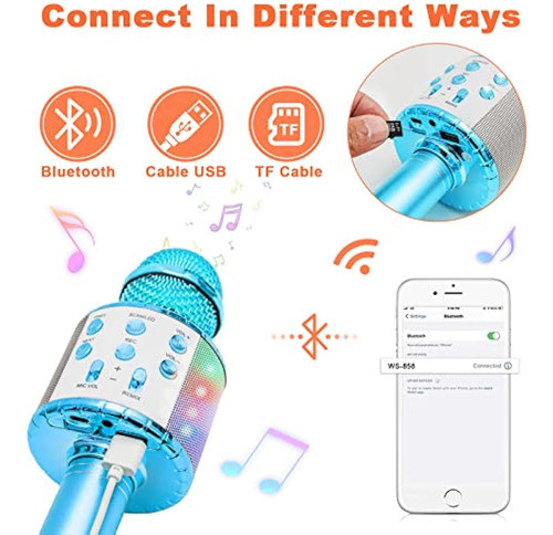 Micrófono De Karaoke Inalámbrico Para Niños, Micrófono De Ka 1