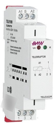 Telerruptor Bipolar 220v 16a 1 Modulo Din Baw Electro Medina 0