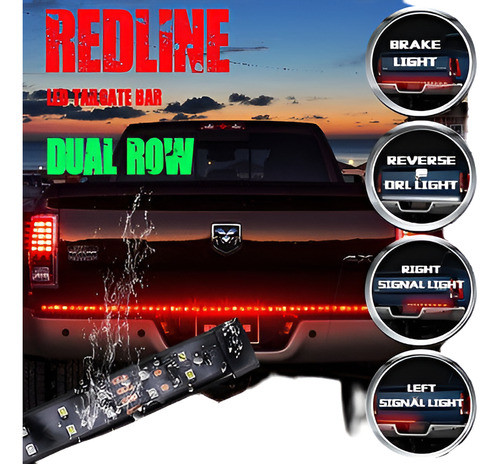 60  Pick-up Camión Suv Portón Trasero Led Barra De Luz Tira 0