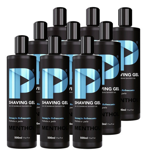Shaving Gel De Barbear Play Barber 500g Transparente 9 Unida 0