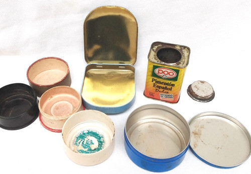 5 Antiguas Latas Nivea Poo Cajitas En Muy Buen Estado 1