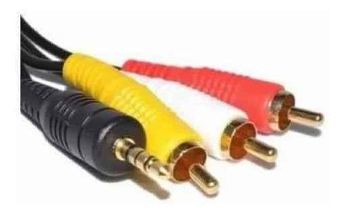 Cable 3 Rca Para Tv Audio Vídeo A Mini Plug 3.5 Consola Dvd 0