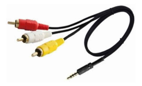 Cable 3 Rca Para Tv Audio Vídeo A Mini Plug 3.5 Consola Dvd 1