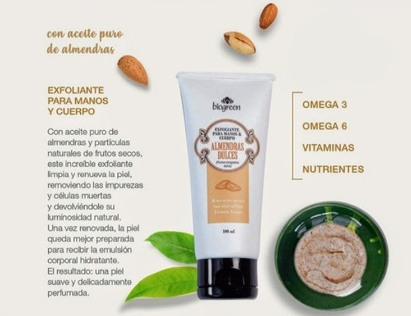 Exfoliante Para Manos Y Cuerpo Almendras Dulces Biogreen 1 Exfoliante Para Manos Y Cuerpo Almendras Dulces Biogreen 1