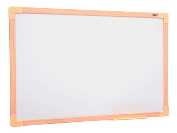 Lousa Quadro Branco Moldura De Madeira 40x60cm Stalo 0
