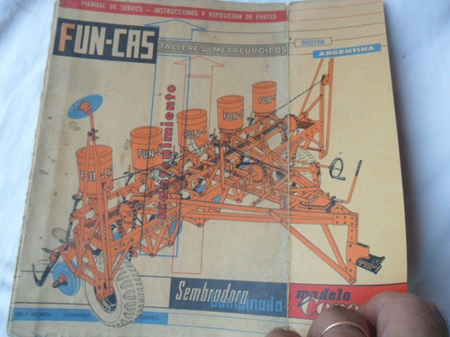 Manual Sembradora Fun Cas Fun-cas Tractor Antiguo Campo 0