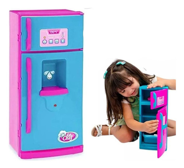 Geladeira Refrigerador De Brinquedo Com Som E Luz Barato 0