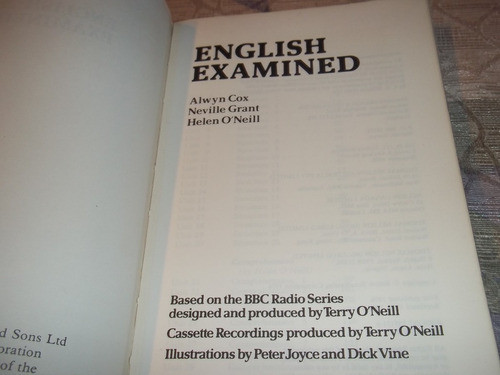 English Examined - A. Cox - Neville Grant - Helen O'neill 1