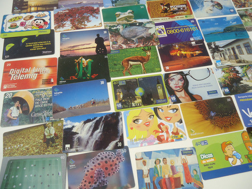 Kit Com 50 Cartões Telefônico-diversos Temas-ref. 02 0