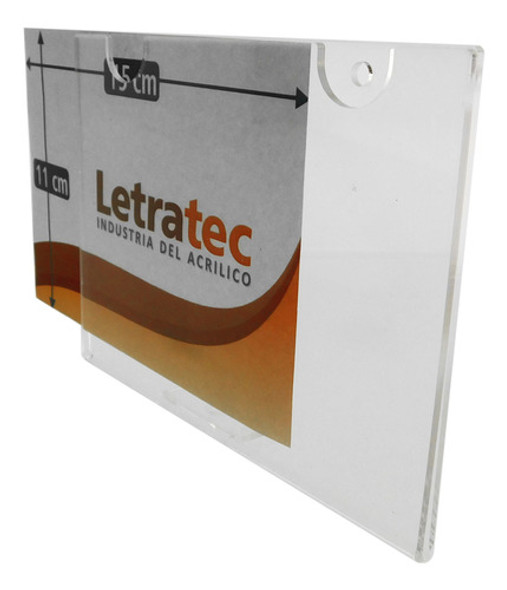 Porta Hoja Sobre De Pared Acrílico A6 Pp2-1511-24 Pack/24 0