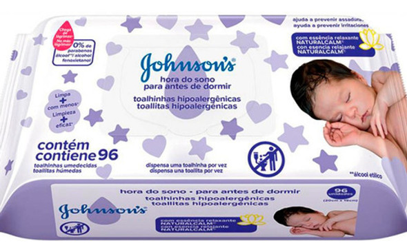 Johnson's Baby X3 Toallitas Húmedas Antes De Dormir 96u 3c 1