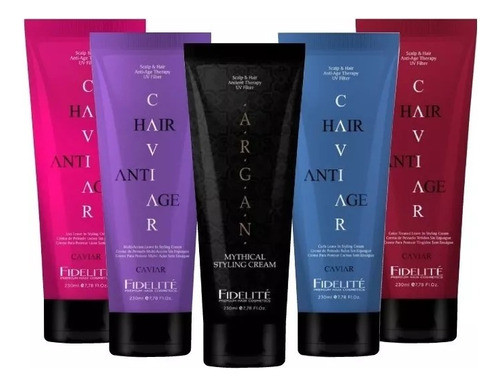 Combo De Crema De Peinar Fidelite 5 Unid. 230 Ml C/u 0