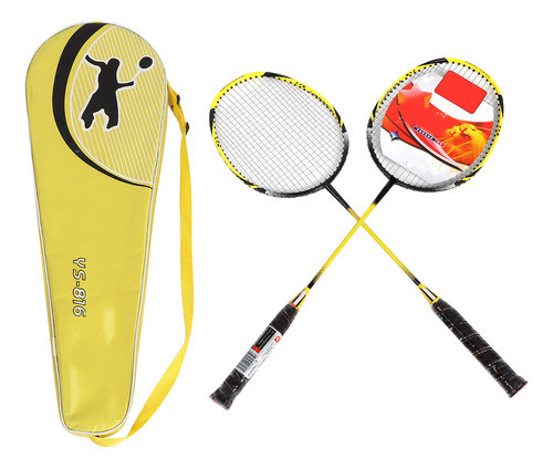 Raquete De Badminton De Alta Resistência, 1 Par, Esportiva E 0