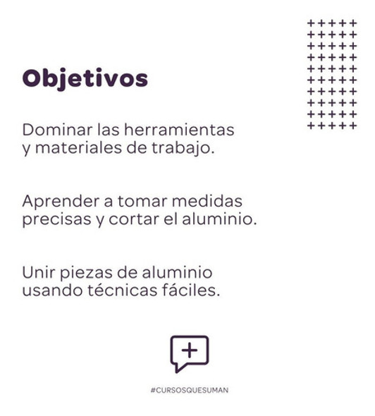 Curso Carpintería En Aluminio Con Salida Laboral. 1