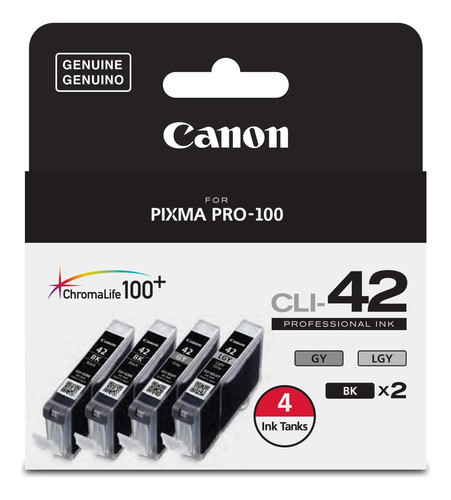 Canon Cli-42 Chromalife Value Pack (2 Fotos En Negro, 1 Gris 0