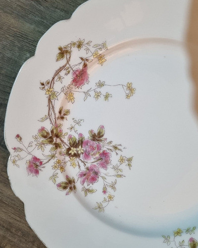 Grande Prato Para Sobremesa Em Porcelana Francesa Limoges 1