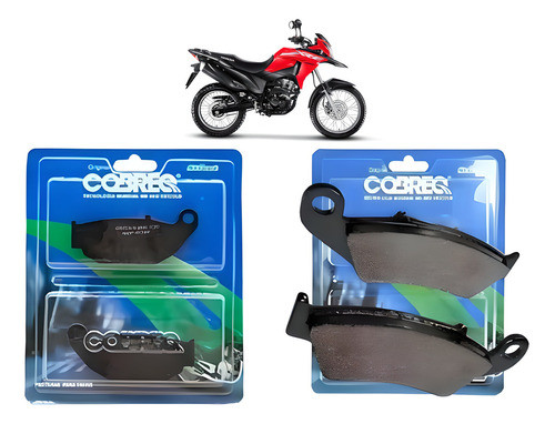 Kit Pastilha Freio Diant E Traseira Xre 190 Ano 2016 A 2023 0