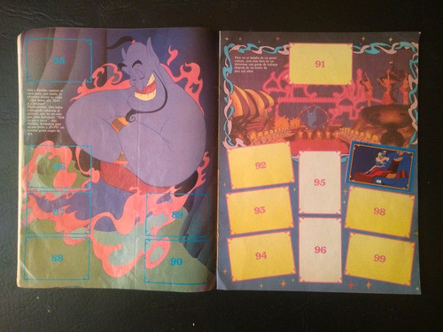 Álbum De Figuritas Aladdin Disney Cromy Incompleto 1