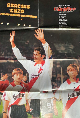 Poster Enzo Francescoli Despedida Fútbol El Gráfico, Ez3 0