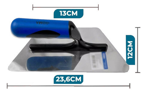 Kit 2 Desempenadeira Efeitos Decorativos Trapezio Inox Roma 1