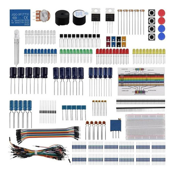 Componente Eletrônico Kit Básico De + Resistor Compatível 0