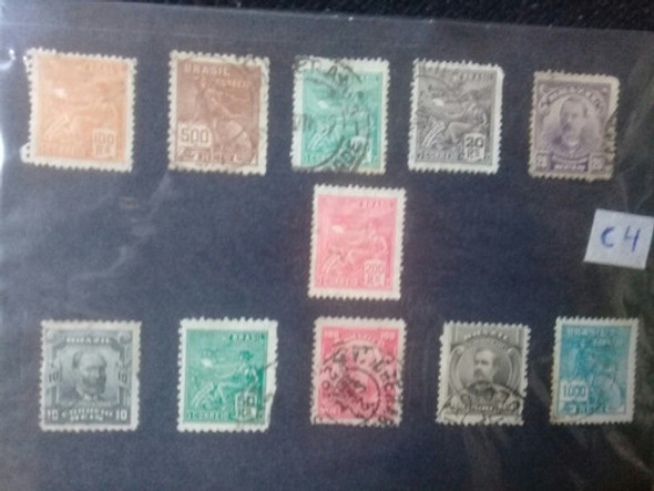 Estampillas Antiguas Brasil+argentina 1