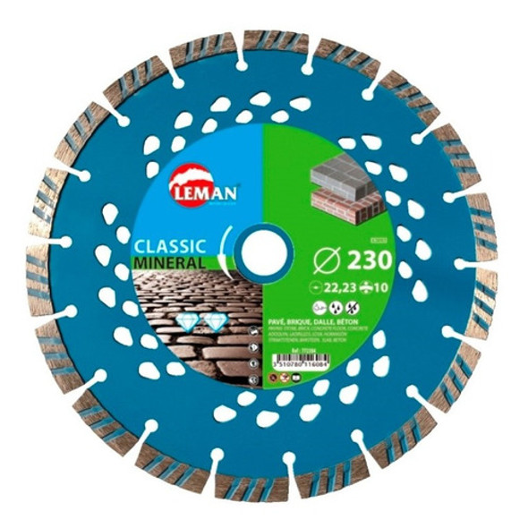 Disco Diamantado Laser Pro Leman 230x7x2,7x22,23mm 0