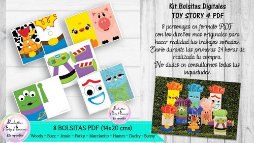 Bolsitas Digitales Toy Story 4 Archivo Imprimible Pdf 1