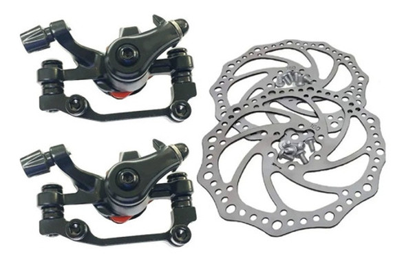 Grupo Kit Marcha Bike 21v Freio Disco Transmissão Shimano 1
