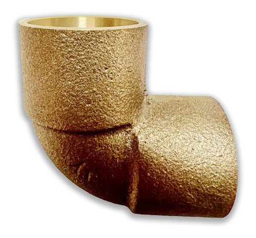 Codo Bronce Colorado Para Soldar Con Plata 19 Mm 0