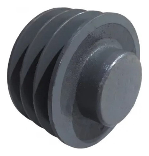 Polia De Ferro 140mm 03 Canais Perfil B Mademil - 140b3 0