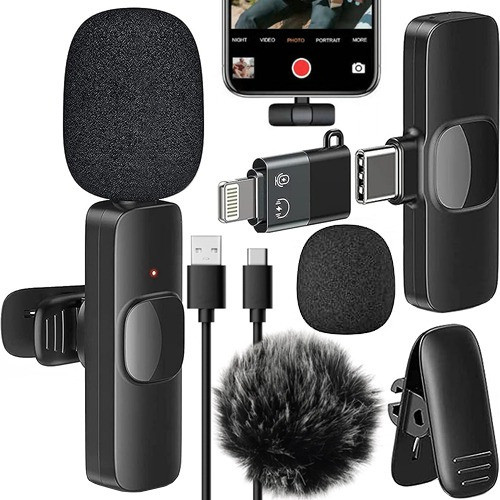 Kit Youtuber Micrófono Solapa + Mini Trípode Cámara Celular 1