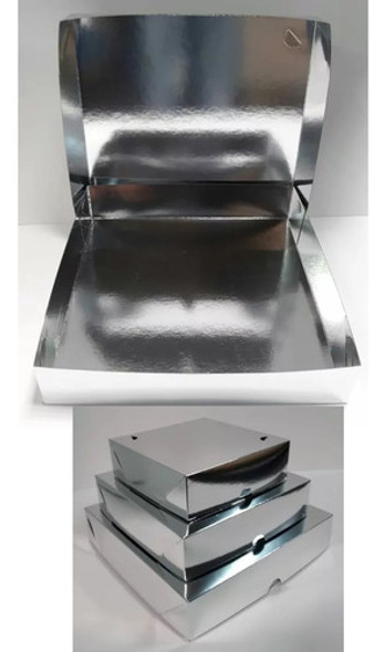 20 Caixas De Papelão Laminada Salgados E Doces Pizza 35x35x4 1