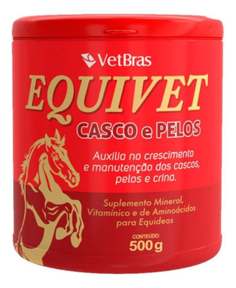 Suplemento Para Cavalos Equivet Casco E Pelos 500 Gr 0