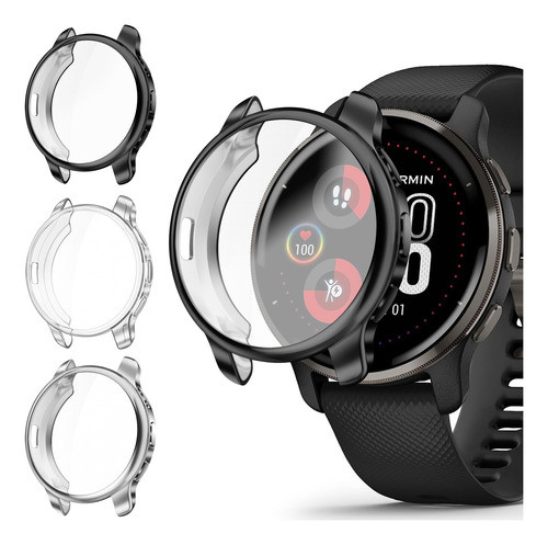 Funda Protectora Pantalla Tpu P/garmin Venu 2 Plus -pack 3u. 0