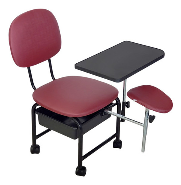 Kit Cadeira Manicure Essence + Cirandinha Bordô Facto 1