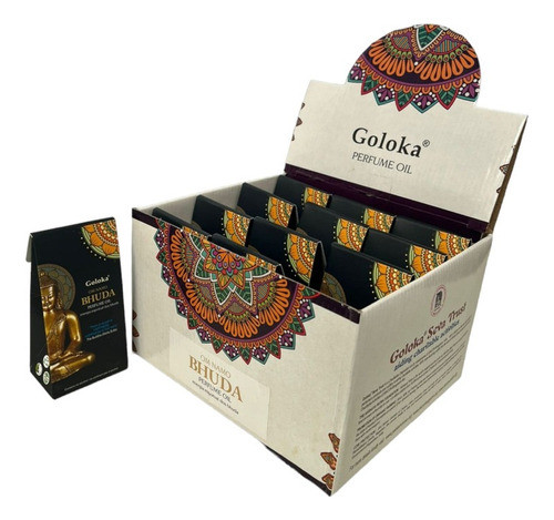 Óleo Perfumado Indiano Goloka Bhuda Com 10 Ml 1