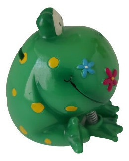Enfeite Sapinho De Ceramica Modelo Cofrinho 10cm 1