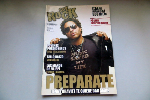 Lenny Kravitz Soy Rock N° 45 Año 2008 Las Manos De Filippi 0