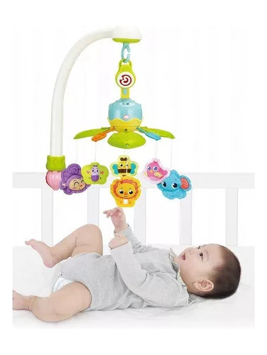 Movil Musical Bebe 2 En 1 Practicuna Y Cochecito- Children's 1