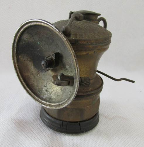 Antiguo Farol De Casco De Minero, Autolite, Mineria, Carburo 0
