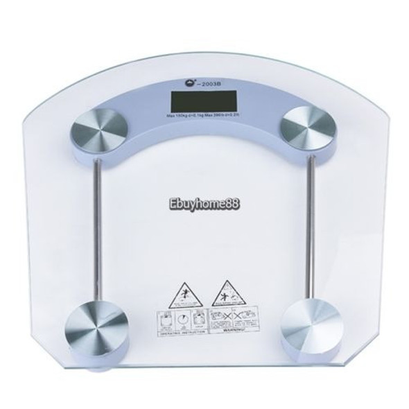 Escala De Salud De Vidrio Lcd Digital Electrónico De Peso Cu 0
