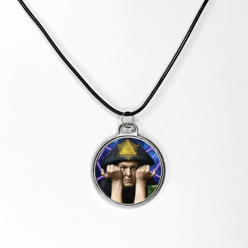 Pingente Colar Magico Aleister Crowley Arte Em Resina 0