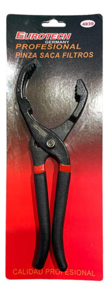 Llave Saca Filtro Regulable Negra 55-125mm Eurotech 4839 0