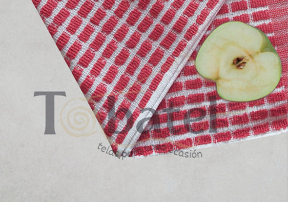 Repasadores Tobatel Cuadros Algodón 60x38cm Pack X6 1