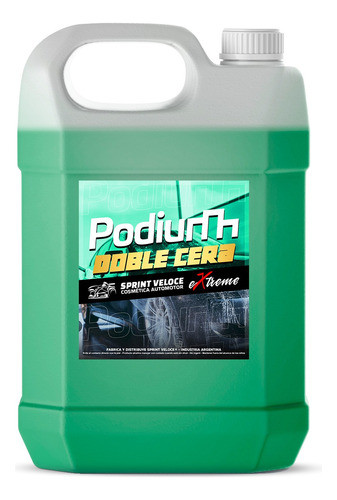 Shampoo Podium Doble Cera X5lt. Lavado Balde Para Fanáticos 0